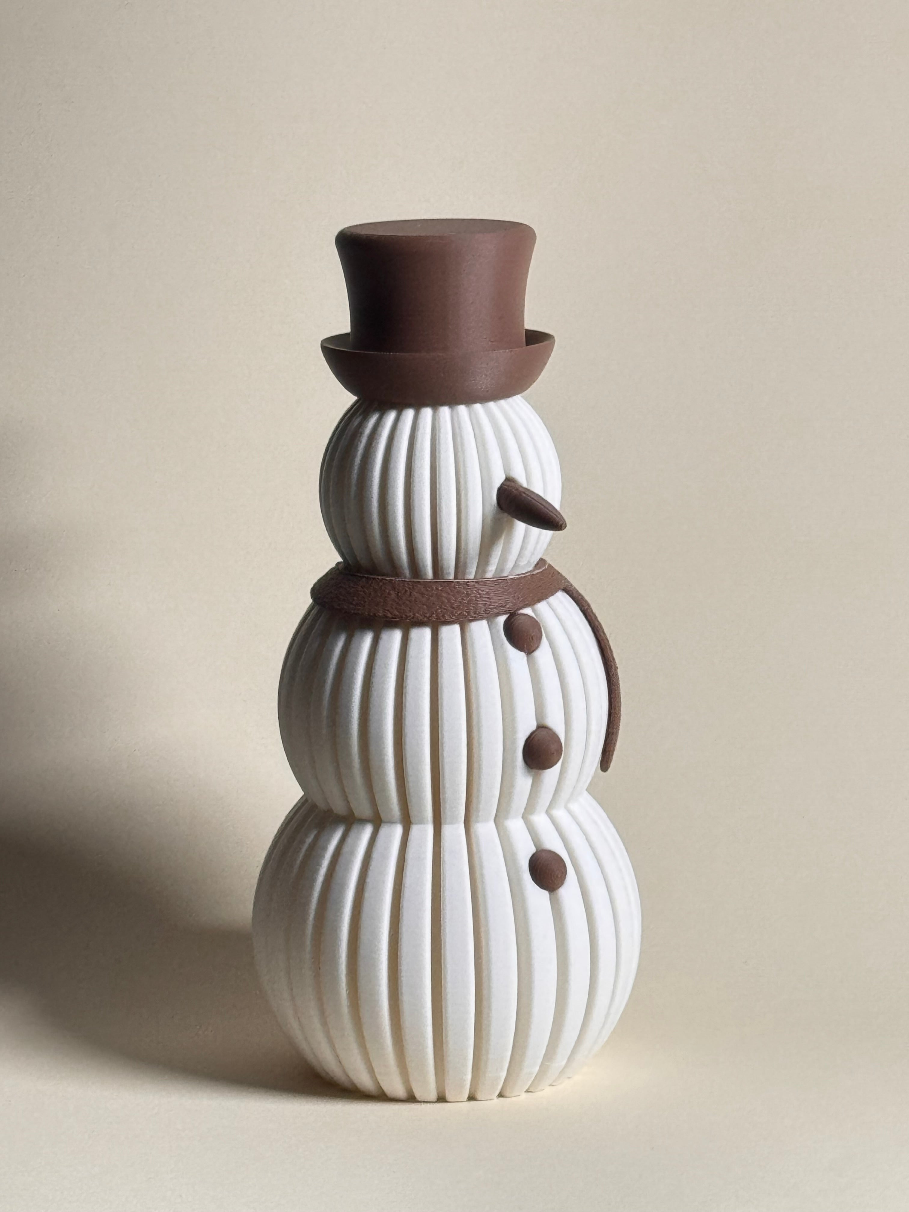 ☃️ Snowman Flameless Tealight Compatible