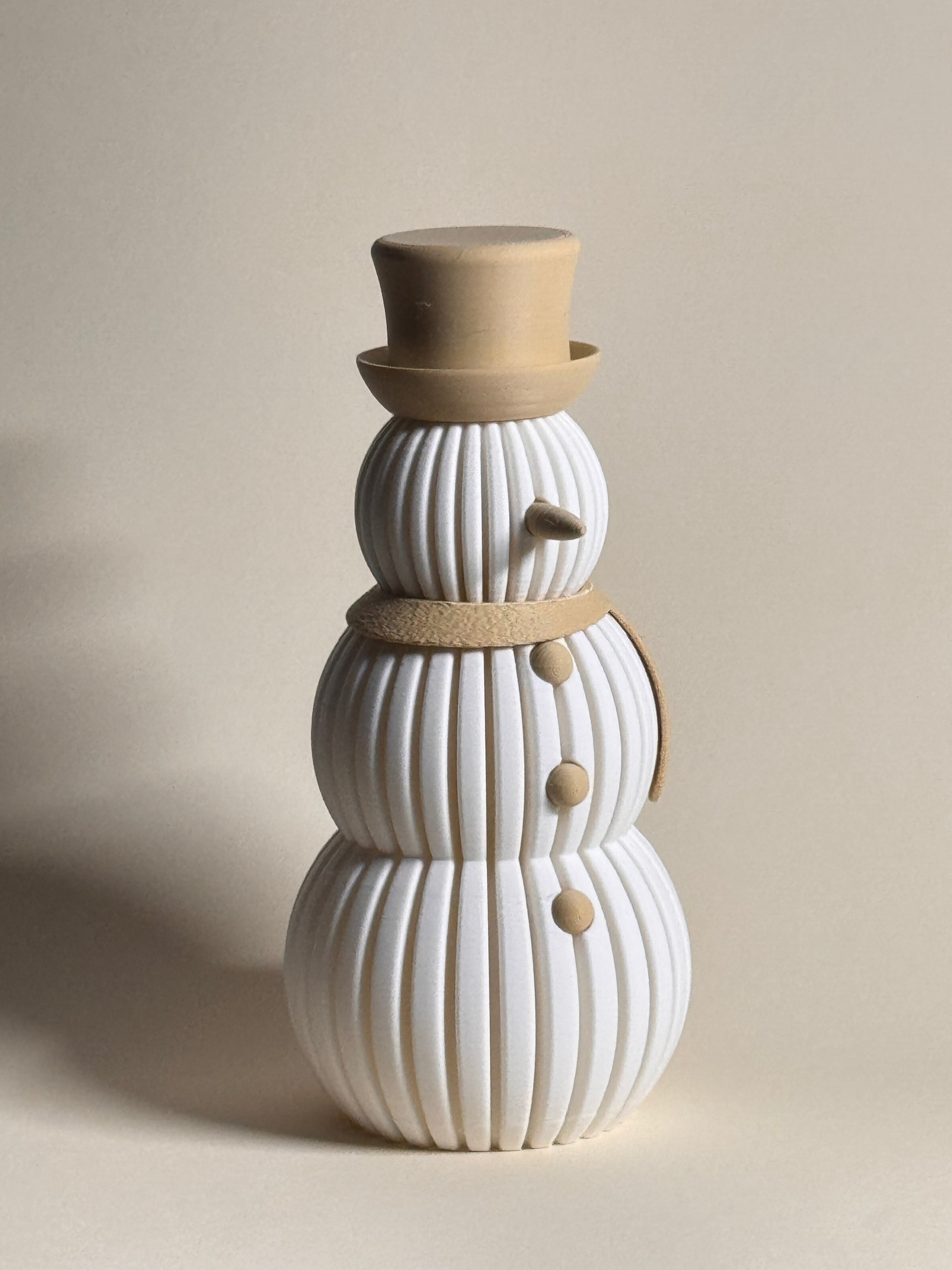 ☃️ Snowman Flameless Tealight Compatible